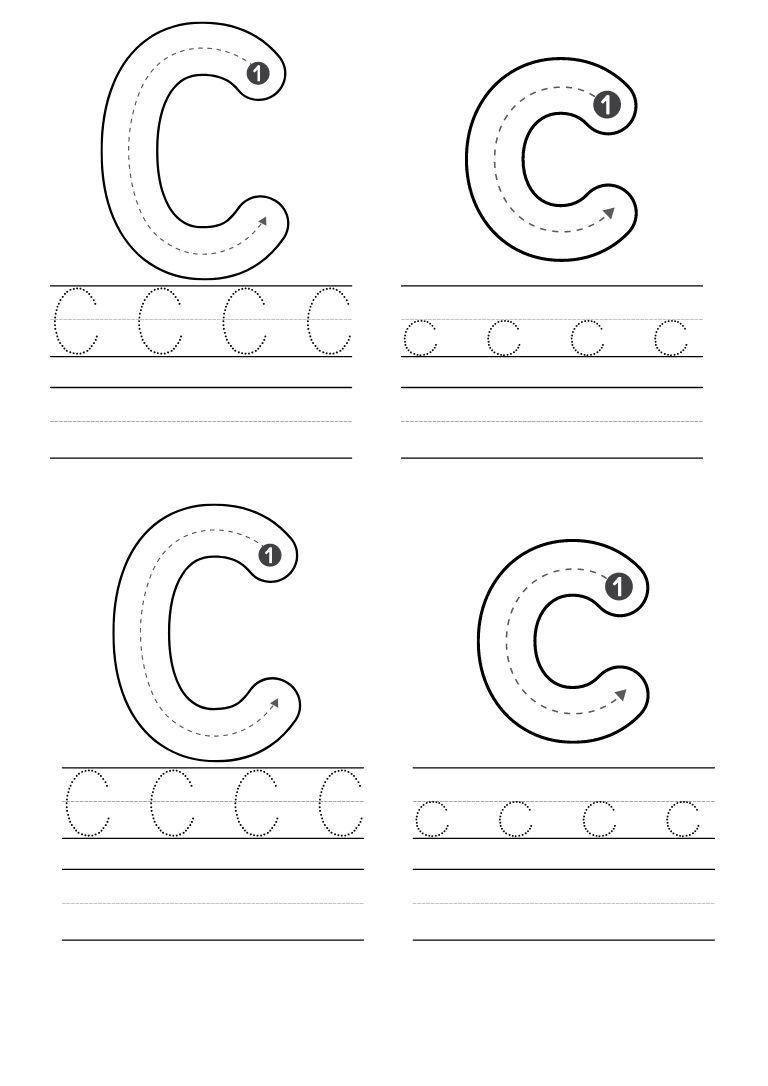 letter c worksheets printable