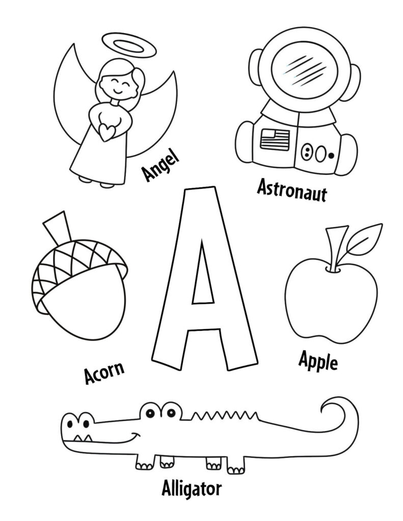 letter a printable worksheets
