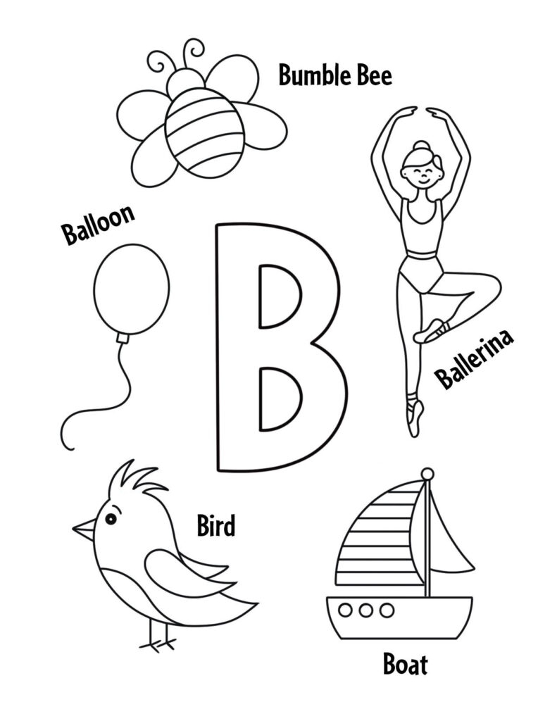 printable letter b