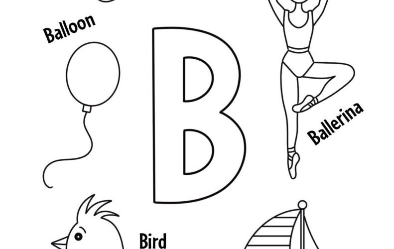 FREE Letter B Worksheets For Preschool The Hollydog Blog