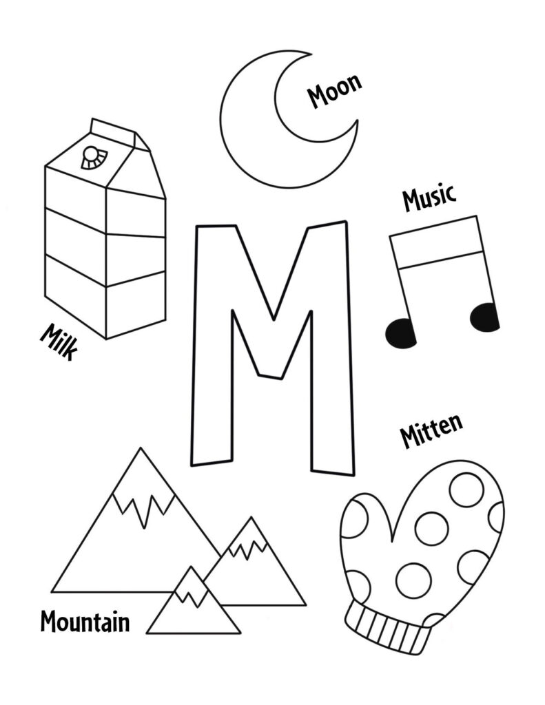 letter m printables