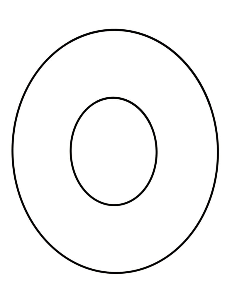 printable letter o