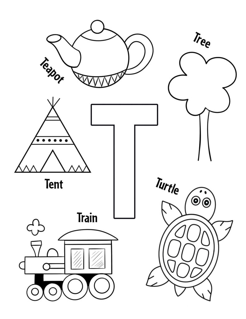 letter t printable