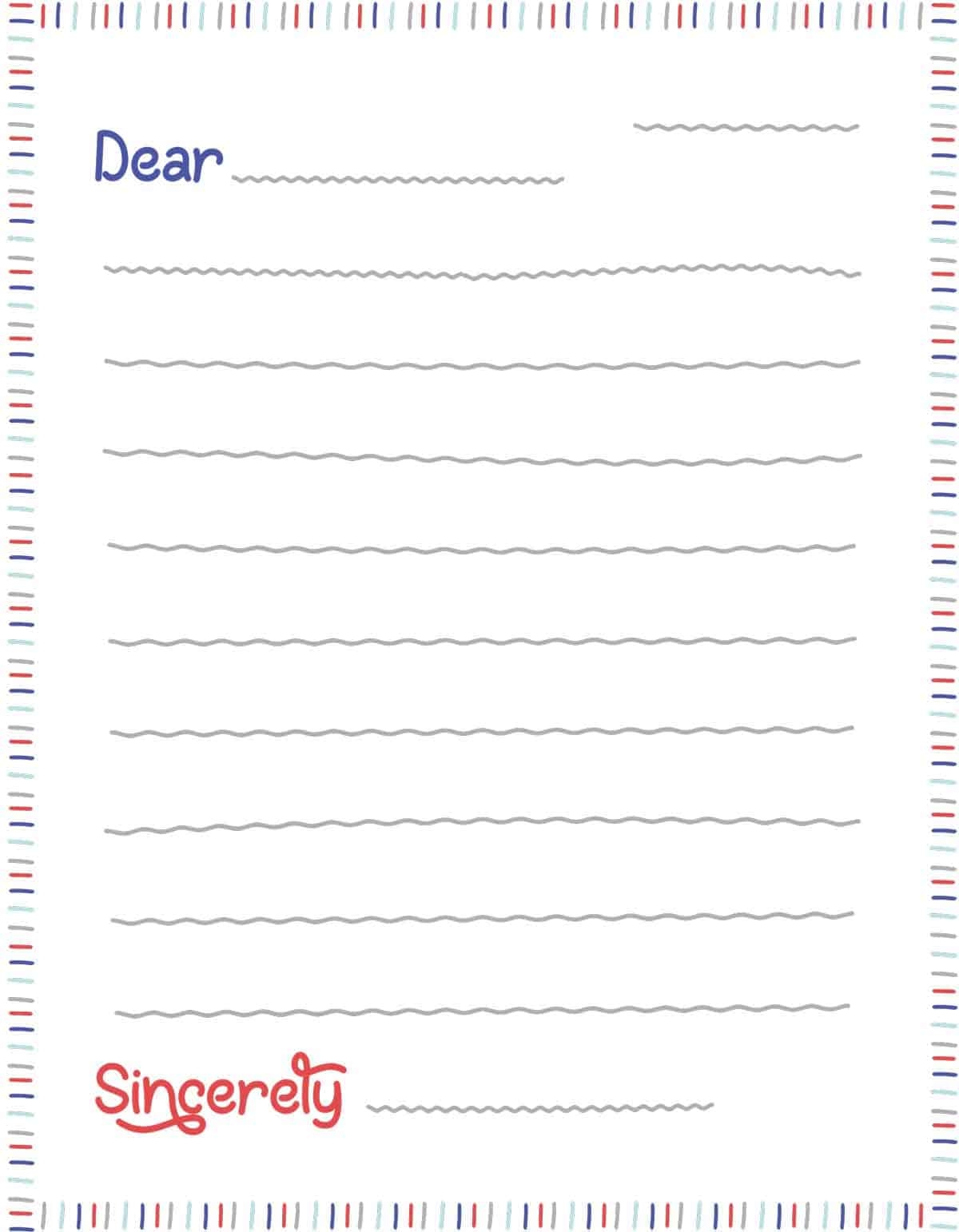 letter outline printable