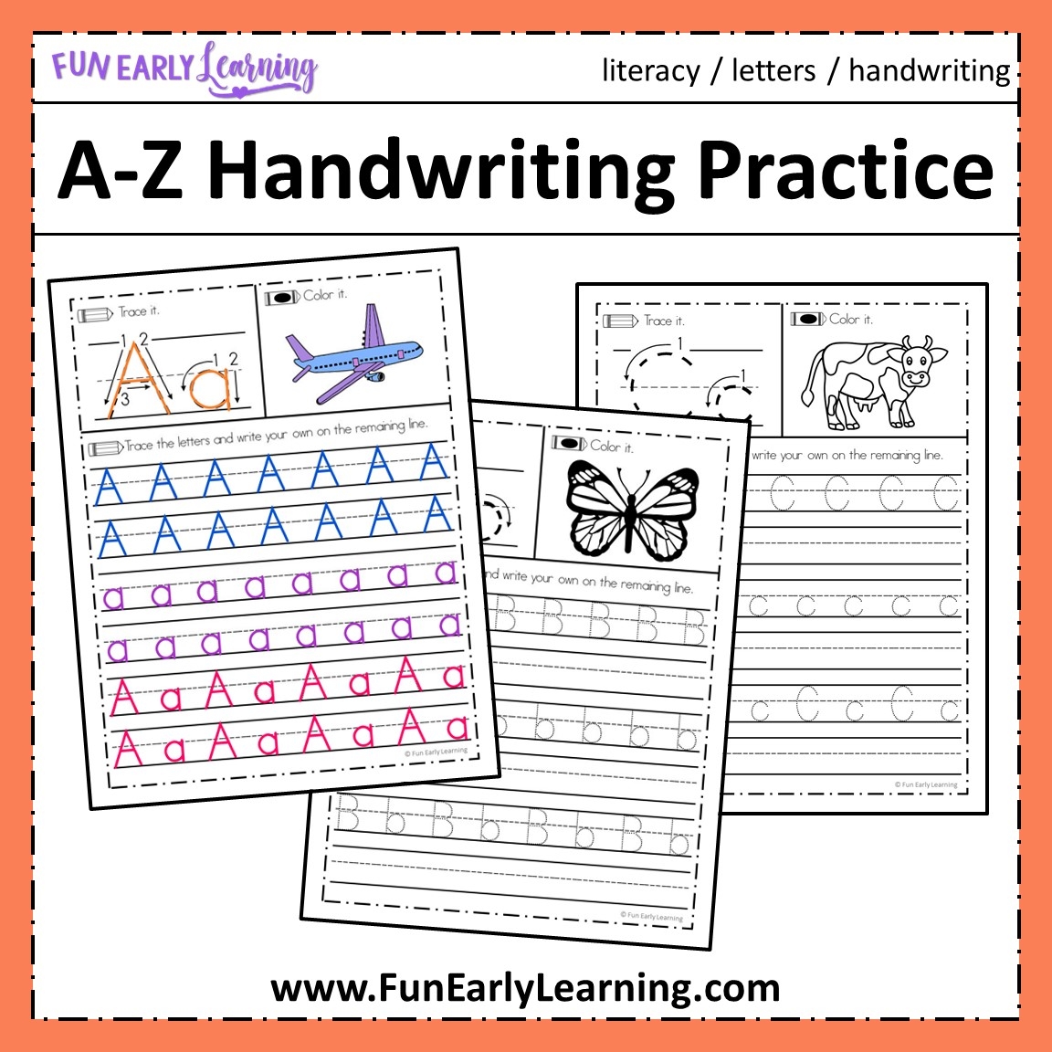 free printable practice writing sheets