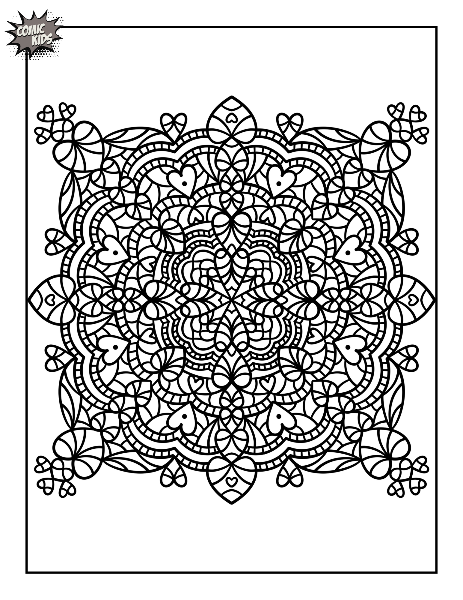 Free Mandala Coloring Pages For Adults And Children Comic Kids