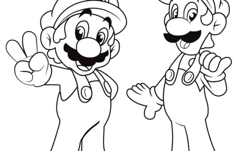 Free Mario Coloring Pages Artsy Pretty Colors