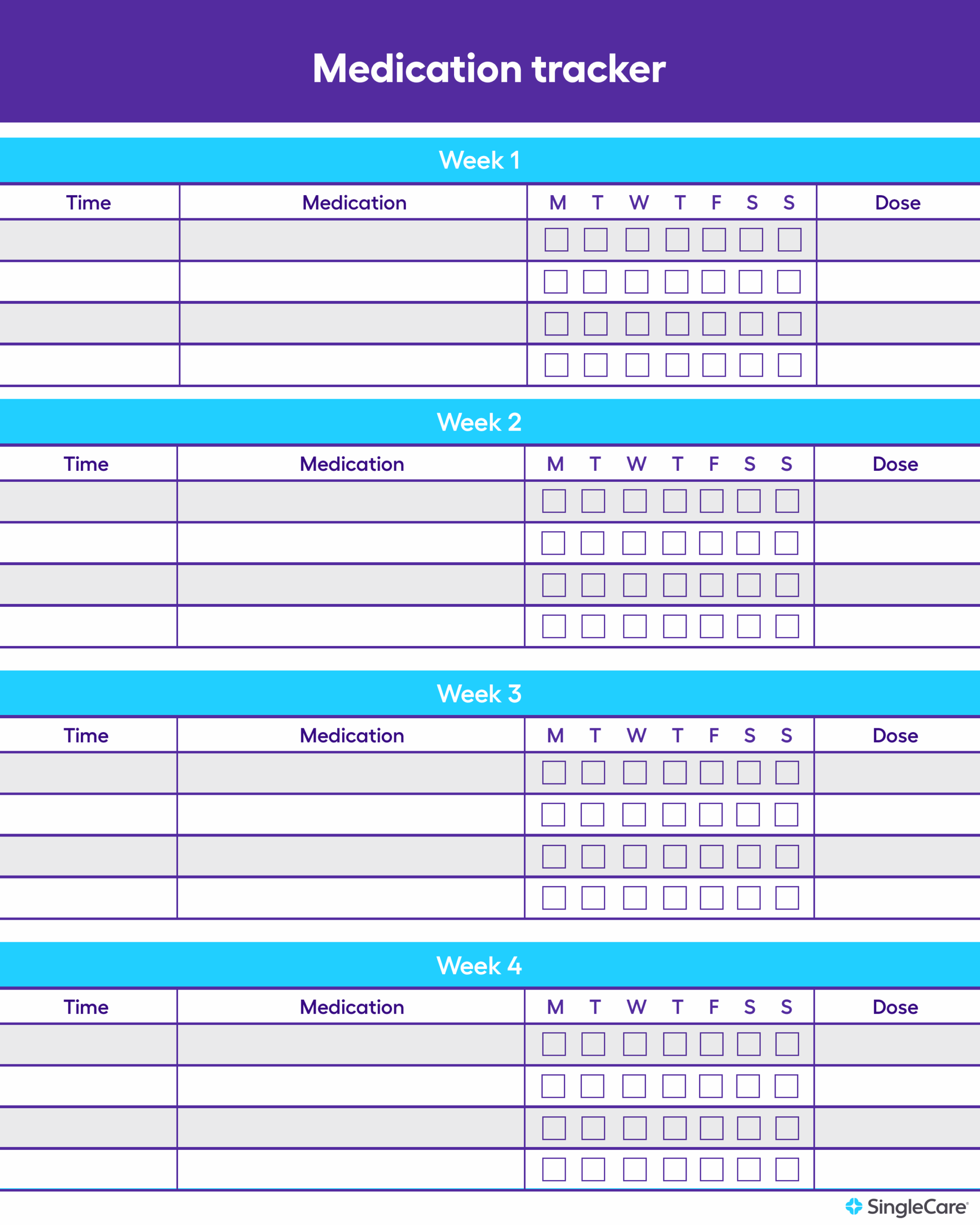 Free Medication List Templates For Patients And Caregivers Free Medication List Templates For Patients And Caregivers