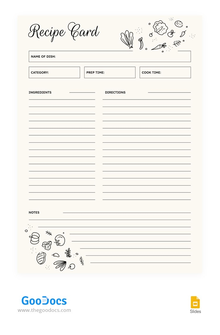 printable blank recipe card template