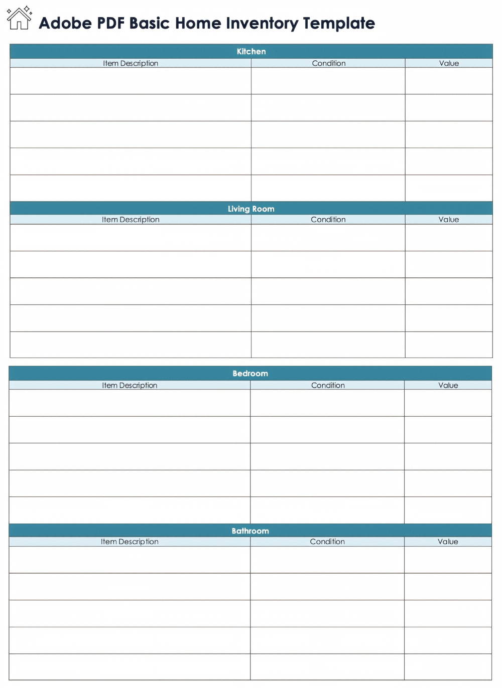 free printable inventory sheets