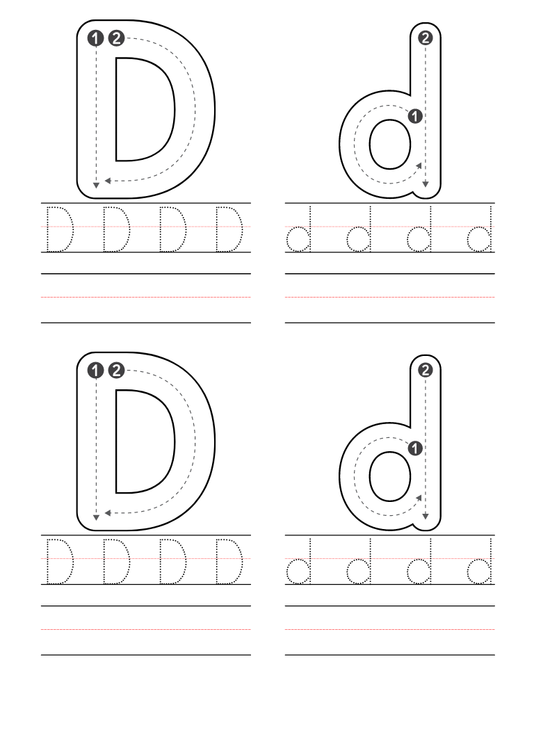 letter d printable