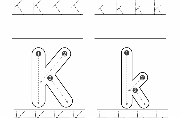 Free Preschool Letter K Worksheets Printable PDF