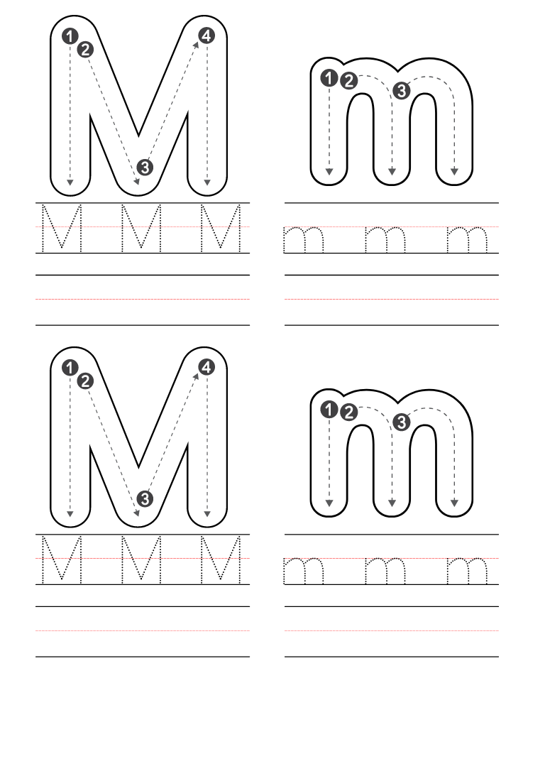 printable alphabet letter m
