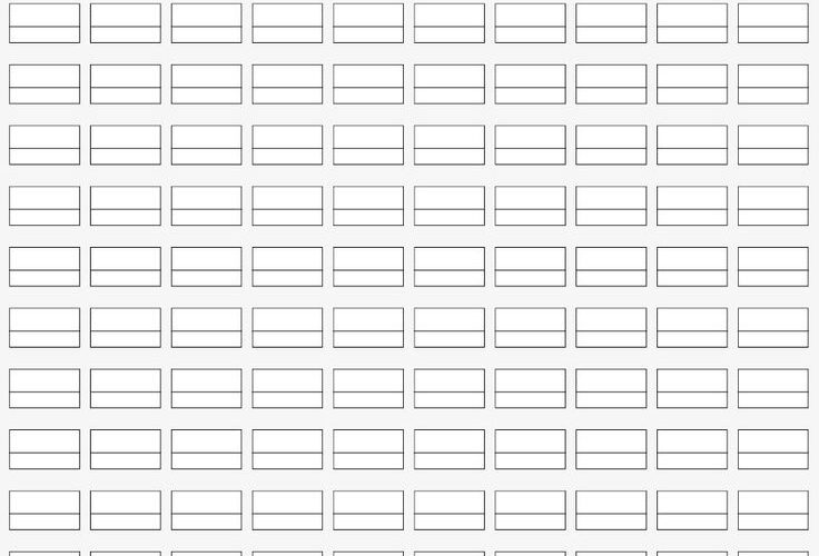 Free Printable 24 50 72 80 100 120 150 168 Blank Color Swatch Chart Template PDF Printables Hub