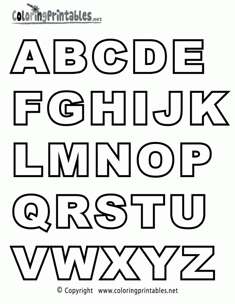 full page letter printable