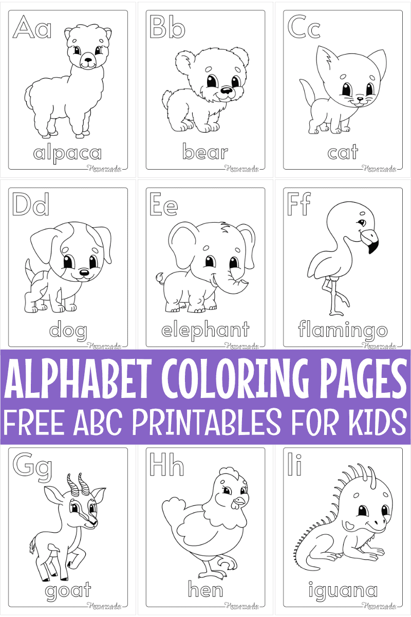 letter coloring pages printable