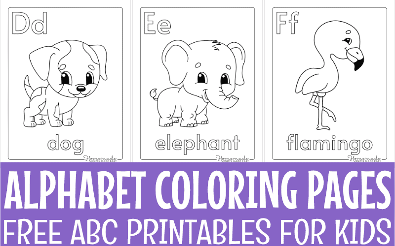 Free Printable Alphabet Coloring Pages For Kids