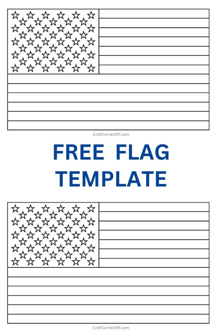 flag template printable