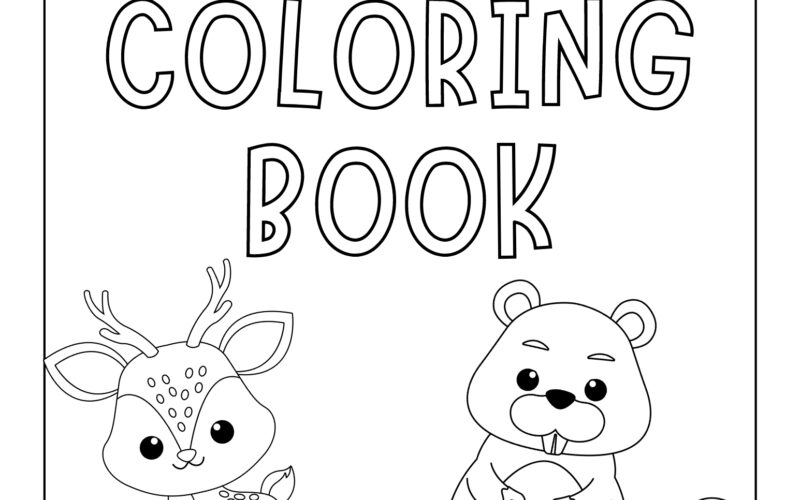 FREE Printable Animals Coloring Book April Golightly