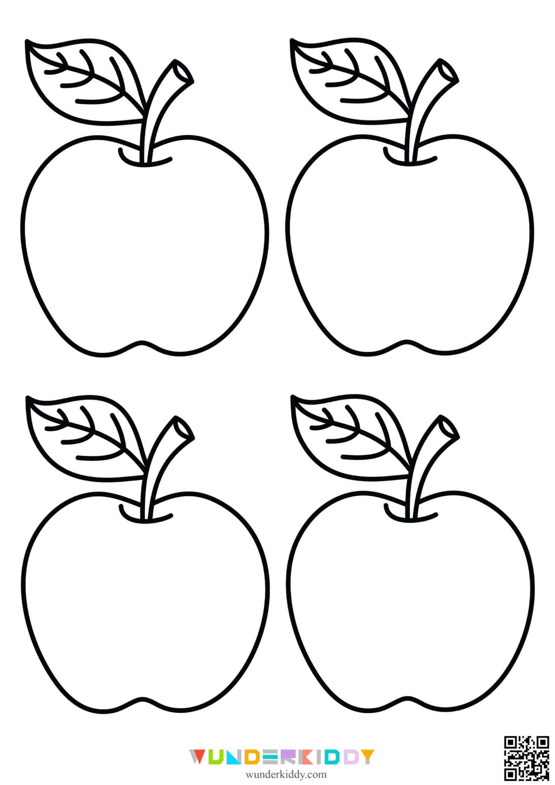 printable apple template