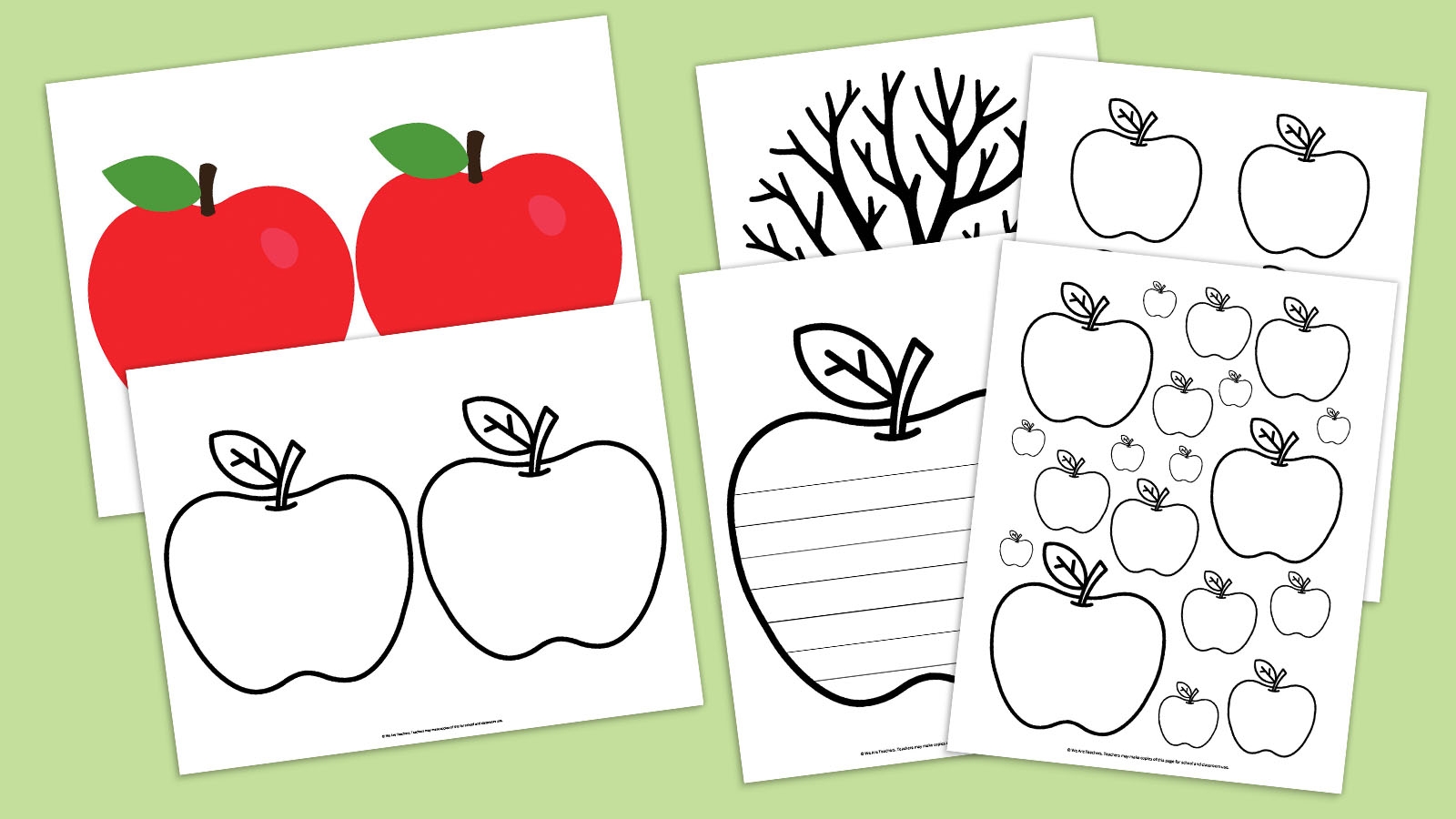 free printable apple template