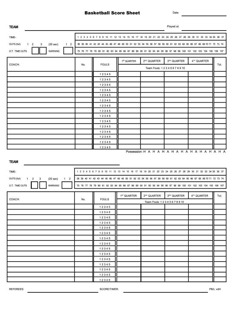 printable basketball scoring sheet