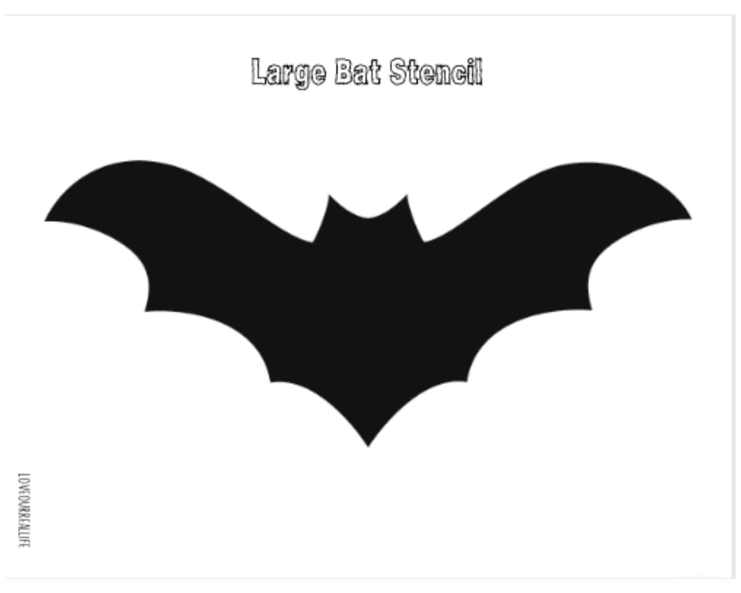 bat template printable pdf