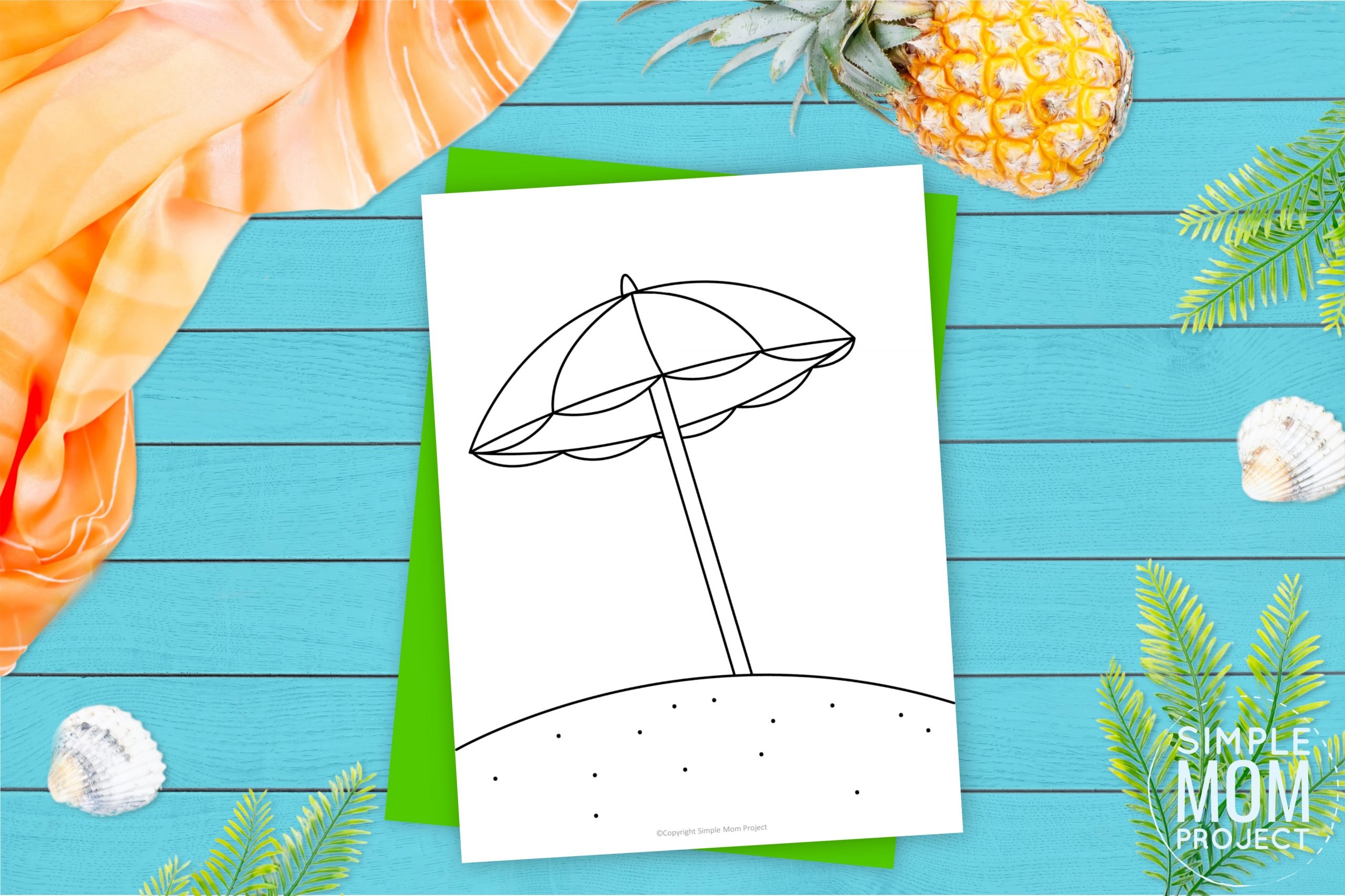 Free Printable Beach Umbrella Template Simple Mom Project Free Printable Beach Umbrella Template Simple Mom Project