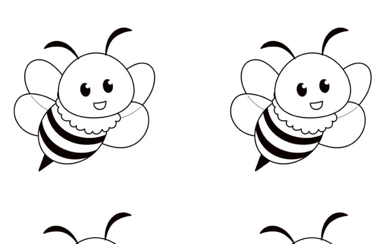 Free Printable Bee Template For Kindergarten Craft
