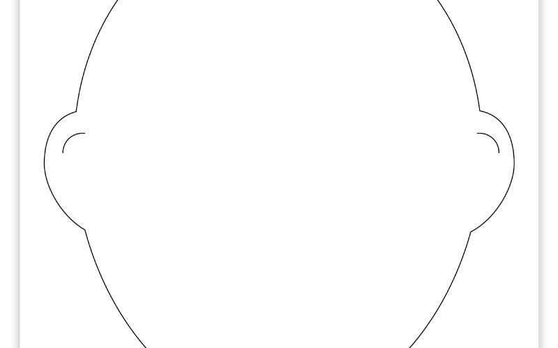 Free Printable Blank Face Template Pjs And Paint