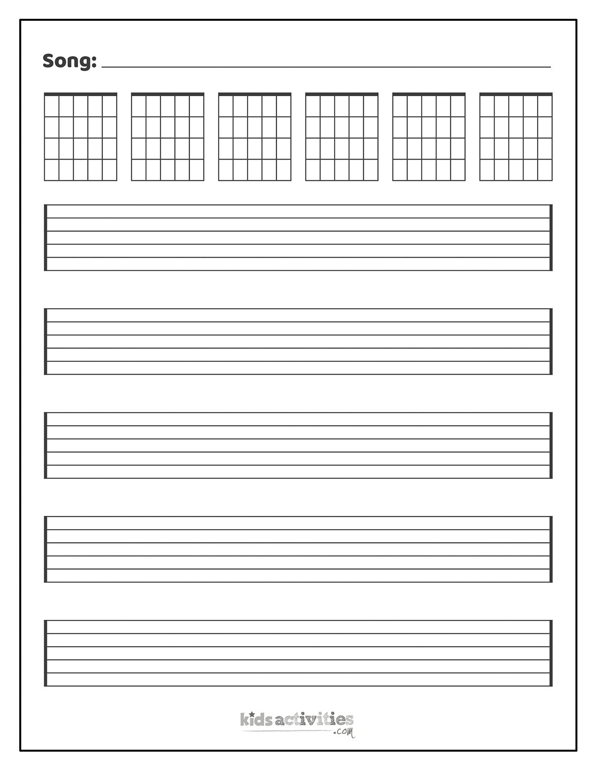 blank printable sheet music
