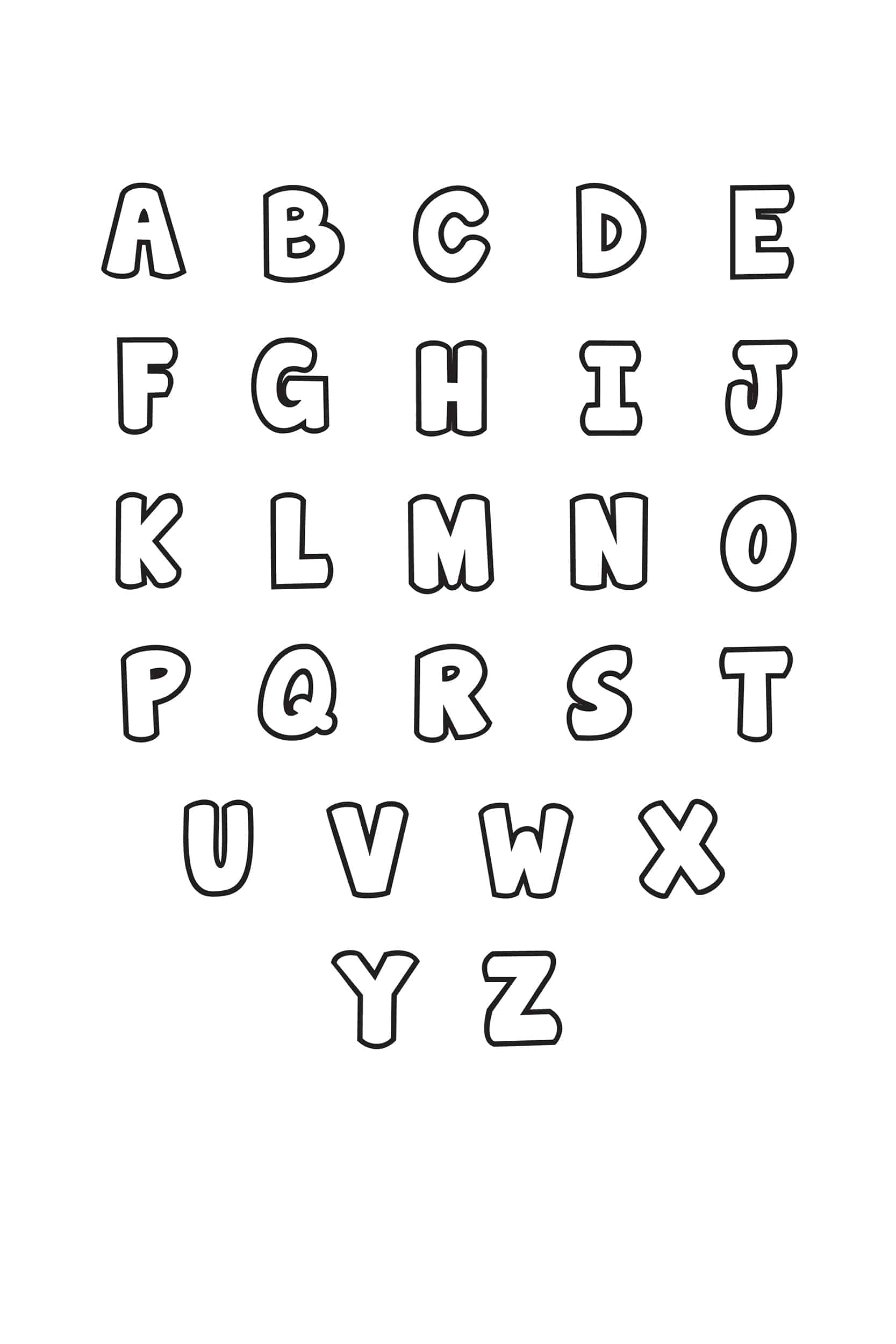 letter a stencil printable