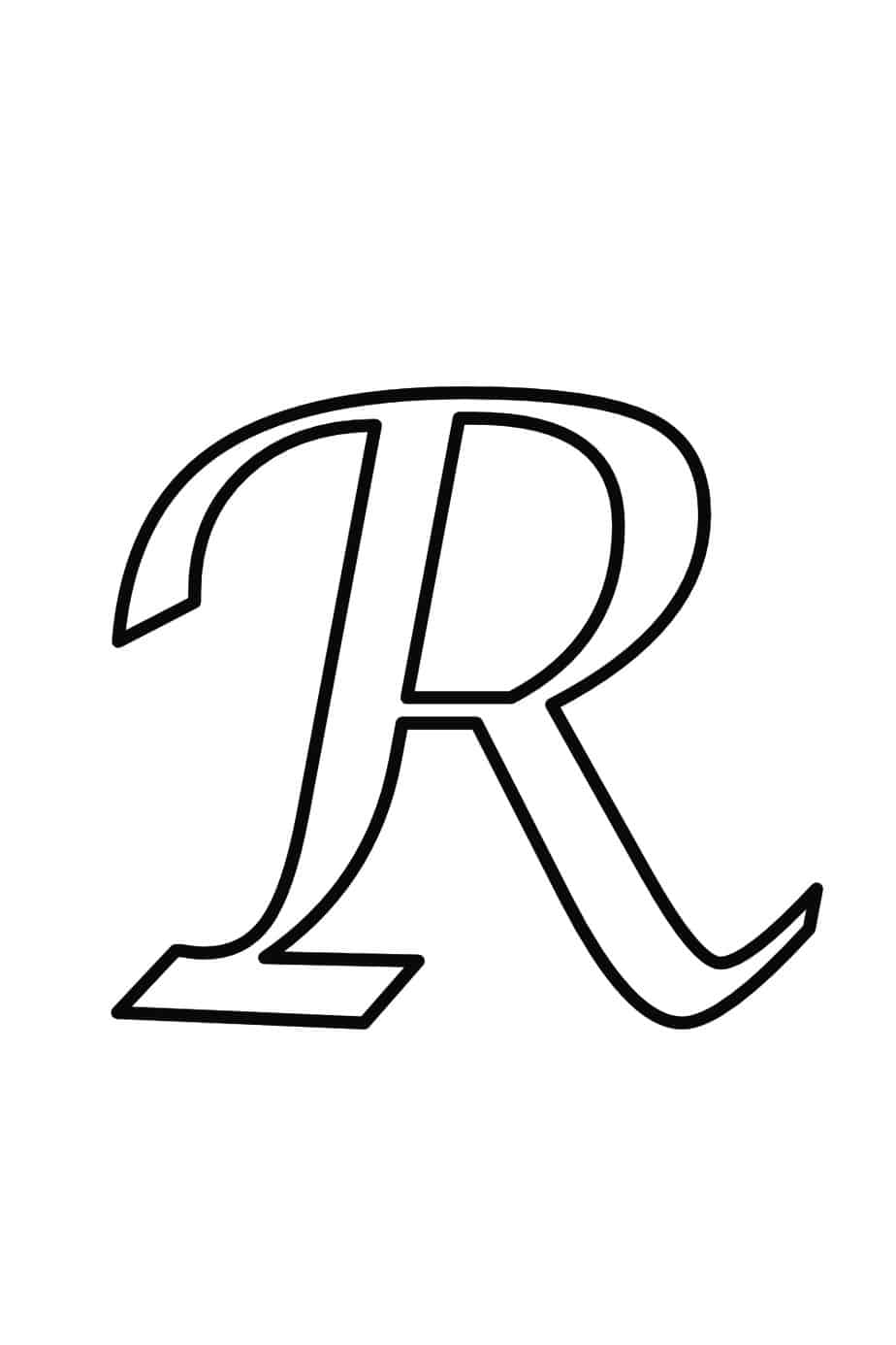 printable letter r
