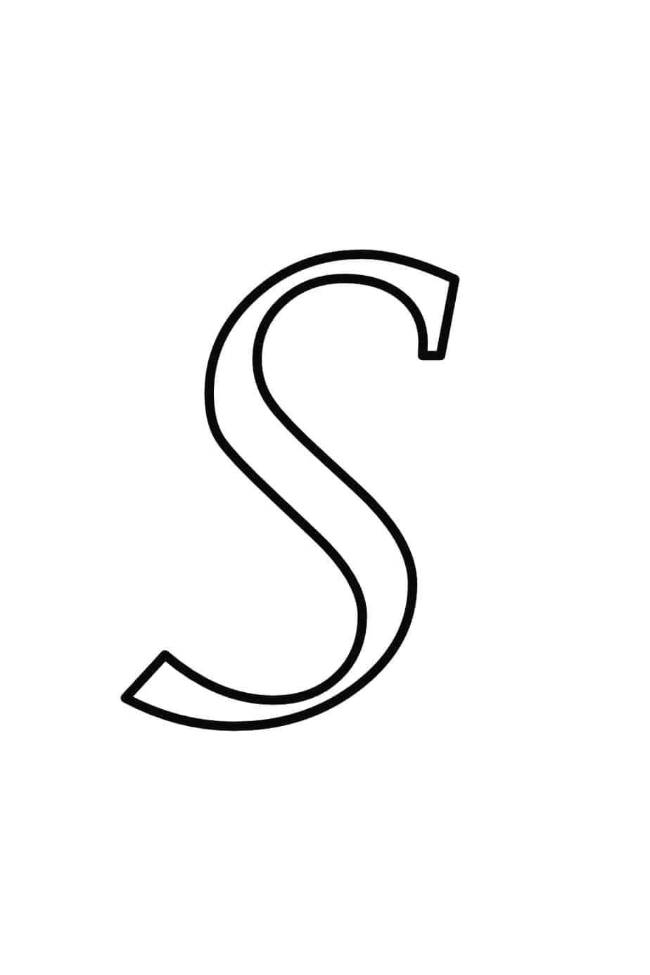Free Printable Bubble Letter S Bubble Alphabet Letters