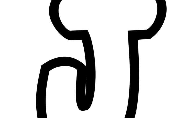 Free Printable Bubble Letter Stencils Bubble Letter J