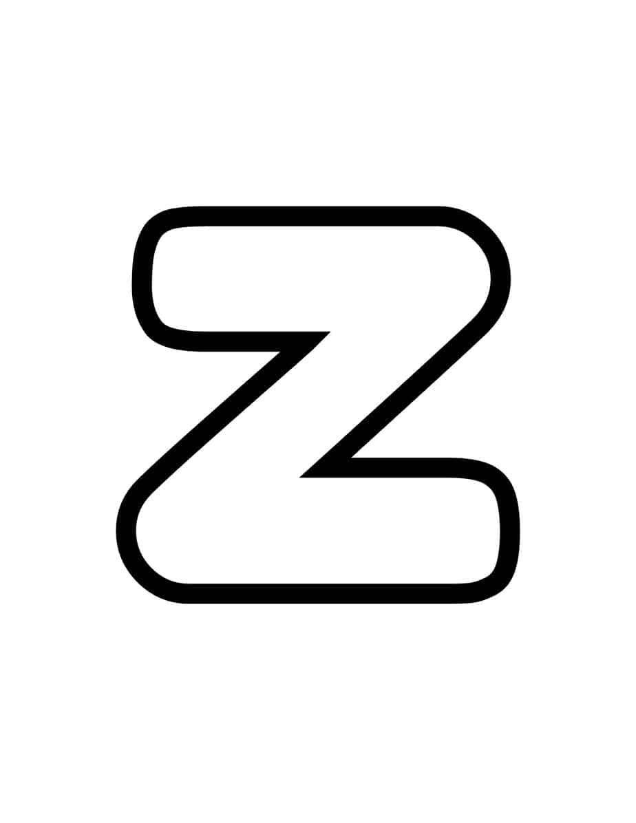 Free Printable Bubble Letter Z Bubble Alphabet Letters