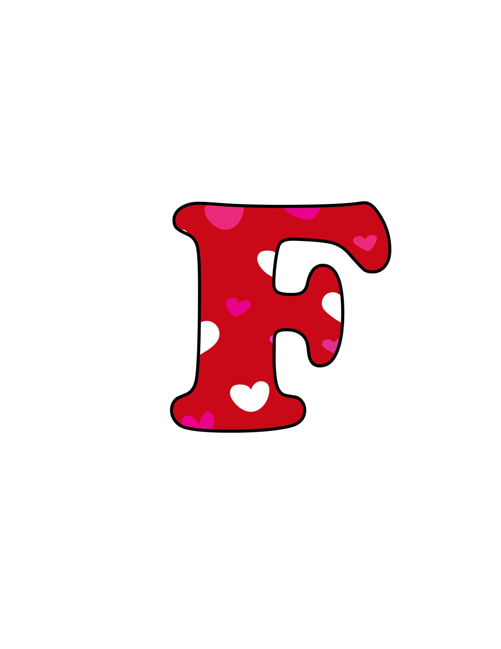 printable letter f