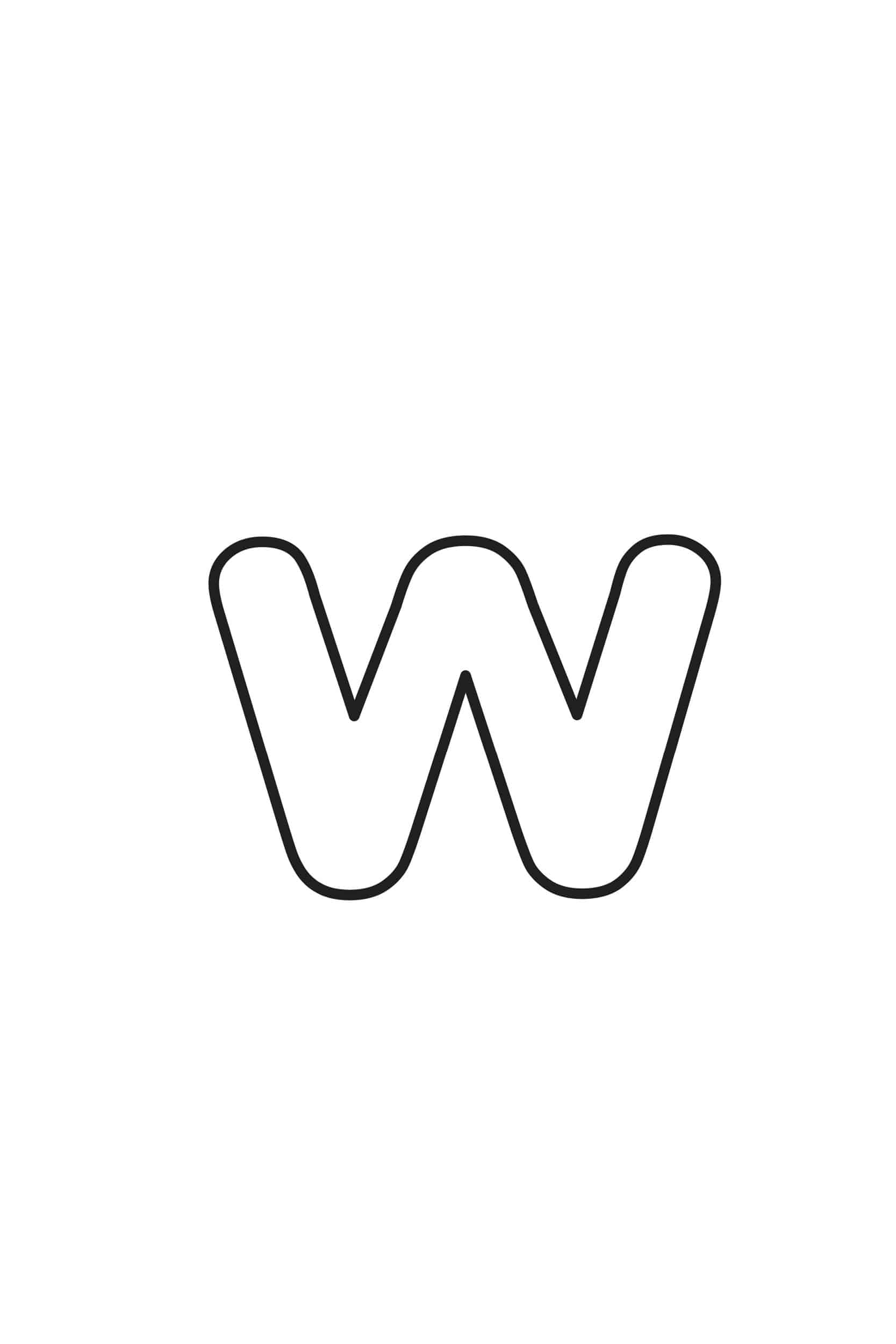 letter w printable