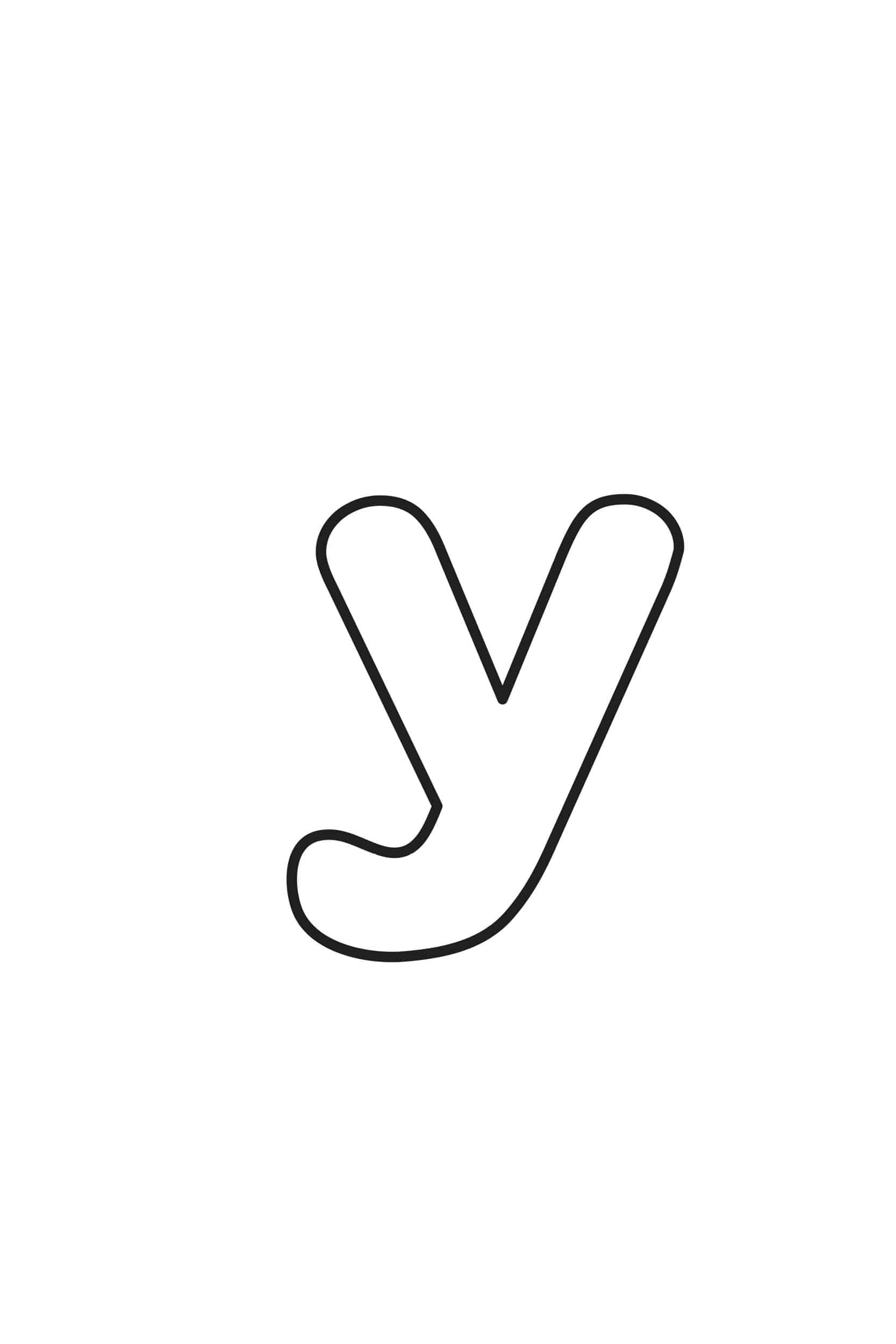 letter y printable