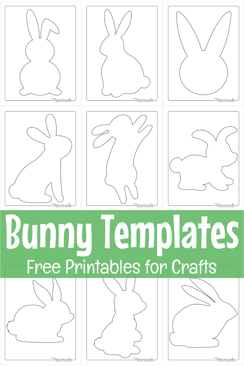 printable bunny rabbit template