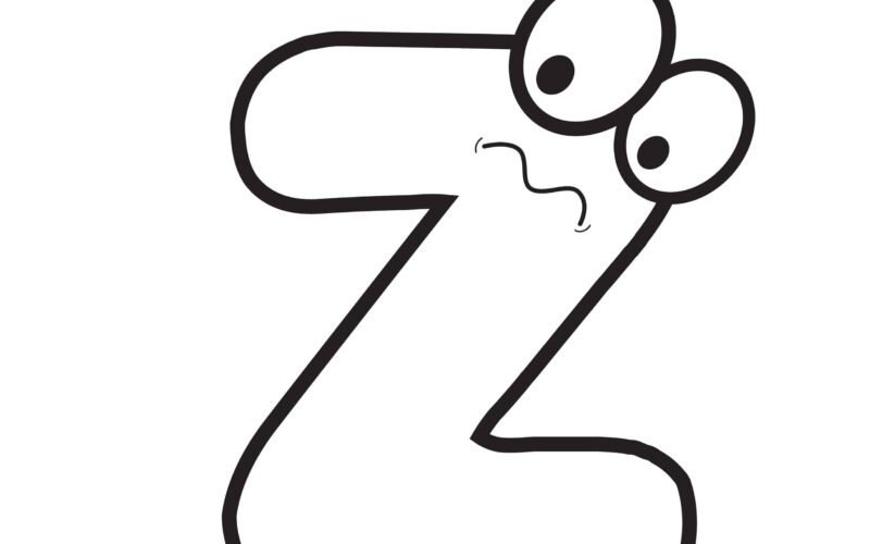 Free Printable Cartoon Letters Cartoon Letter Z