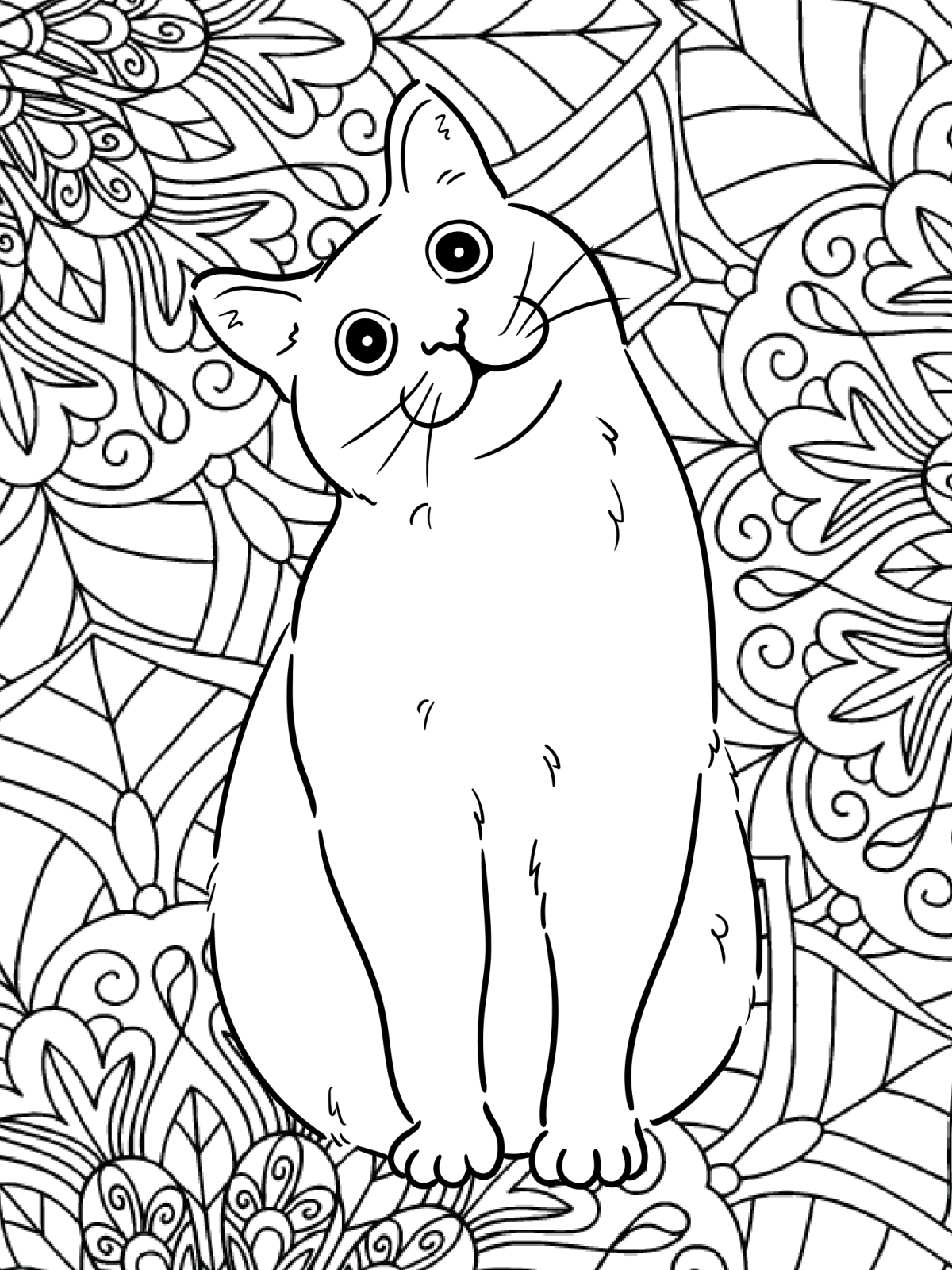 printable cats coloring pages printable cats coloring pages
