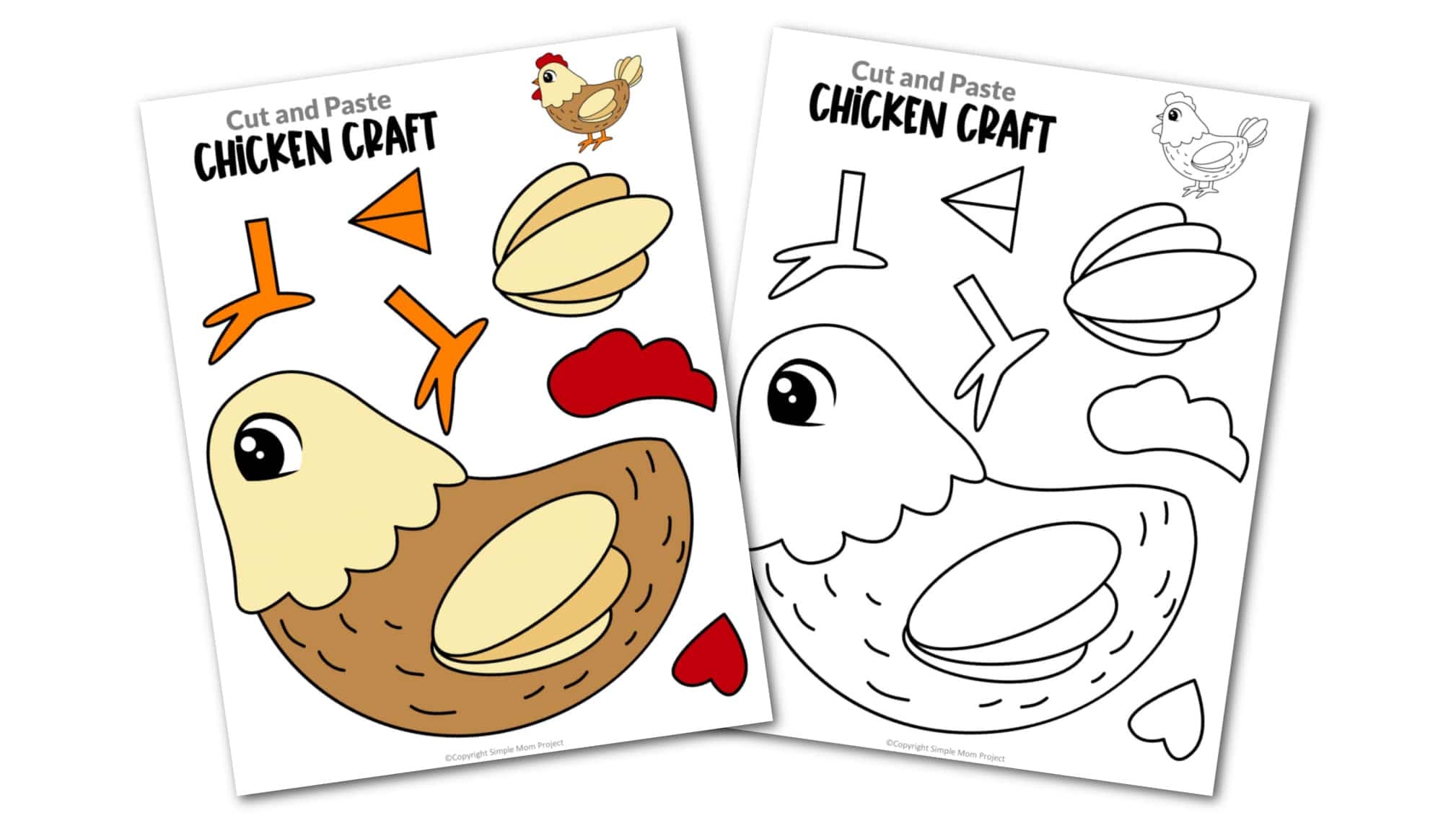 chicken template printable