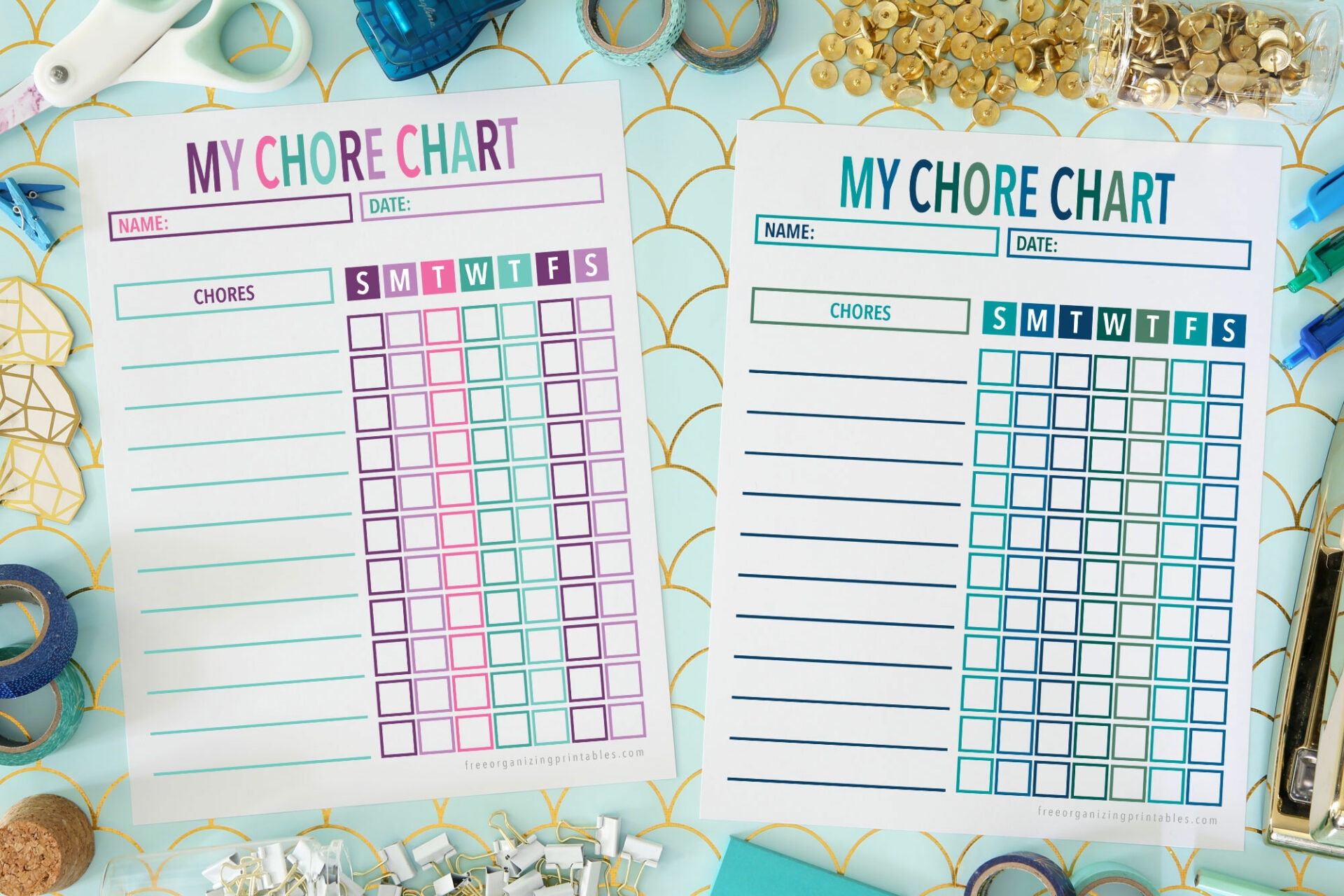 chores chart printable free