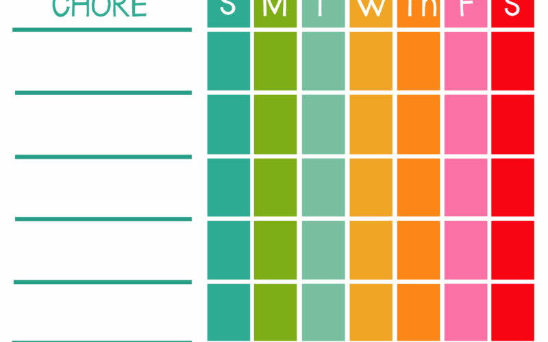 Free Printable Chore Charts For Kids Viva Veltoro