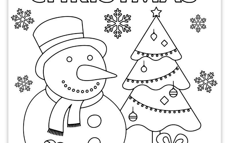 Free Printable Christmas Coloring Page For Kids Pjs And Paint