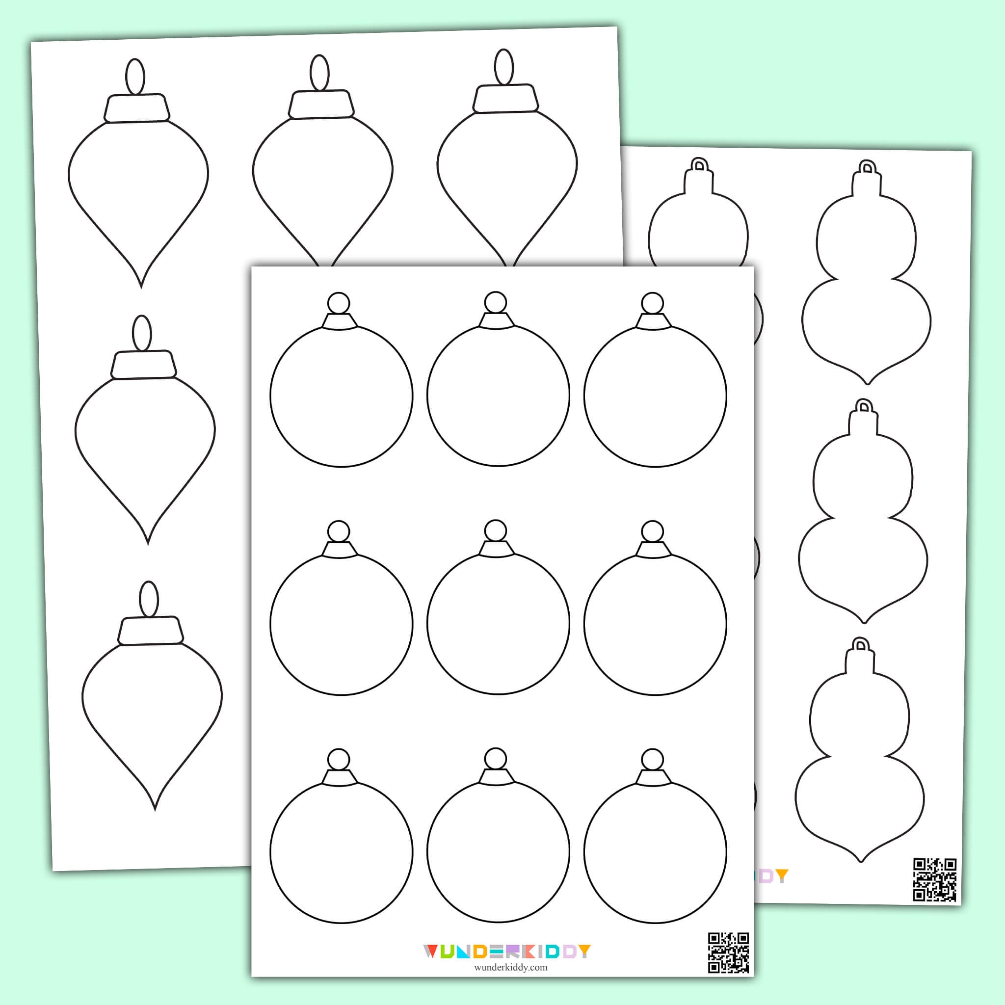 free printable ornament template