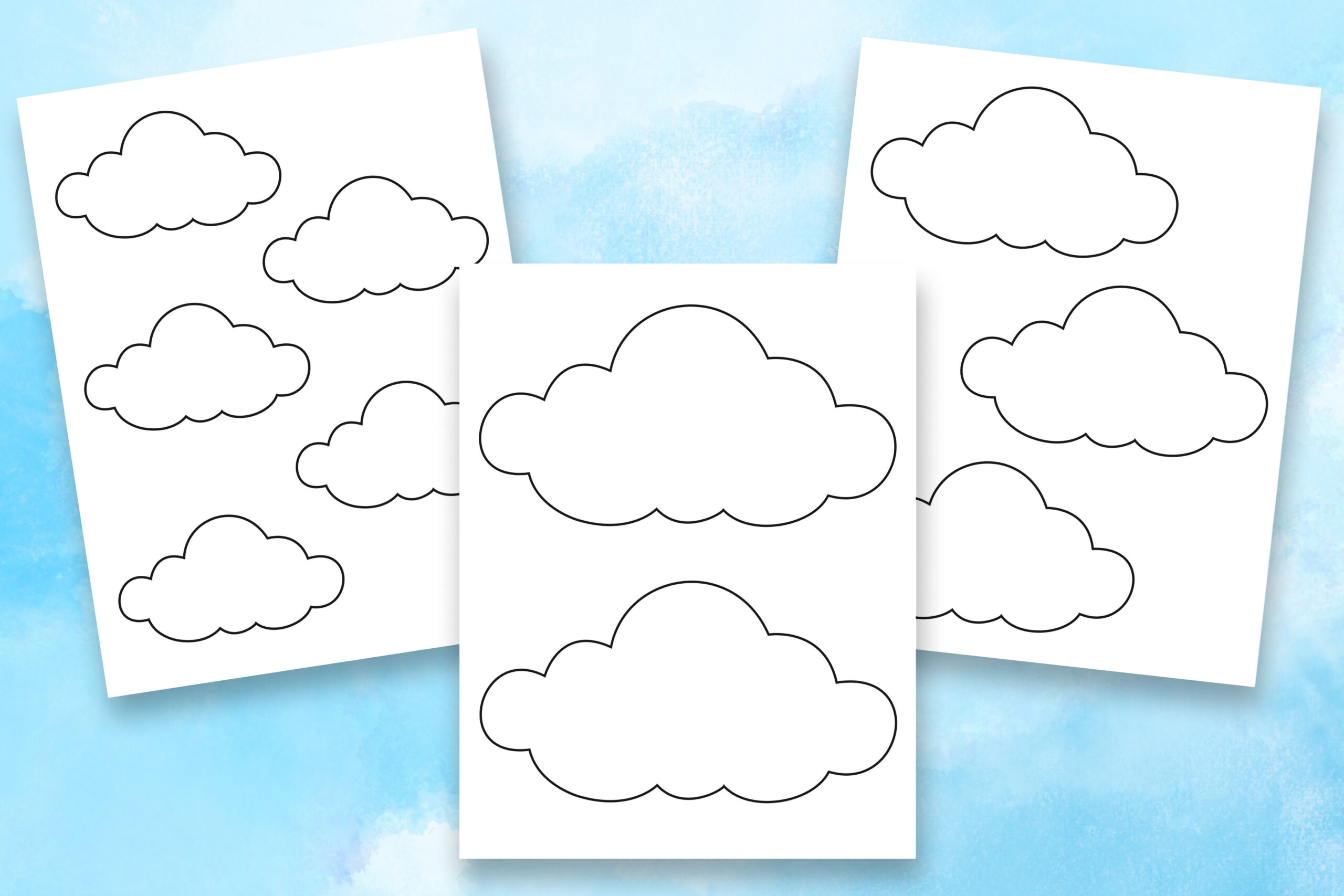 Free Printable Cloud Templates