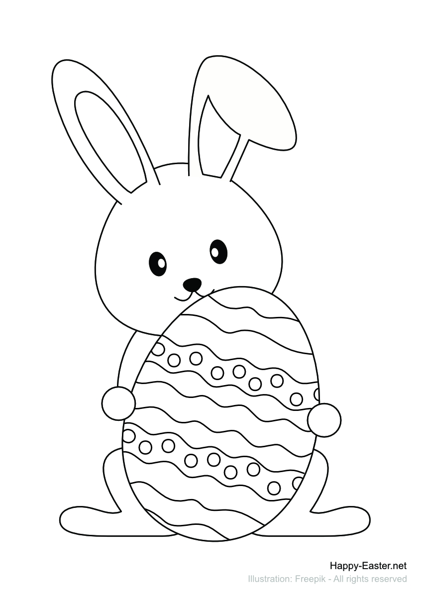 free printable bunny coloring pages