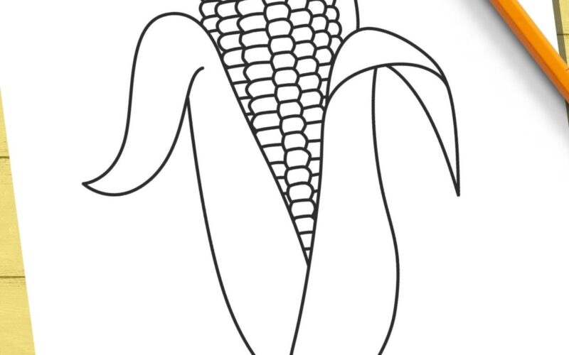 Free Printable Corn Templates Outlines For Fall Crafts